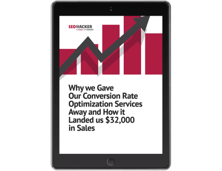 Why we Gave Our Conversion Rate Optimization Services Away and How it Landed us
                                    $32,000 in Sales